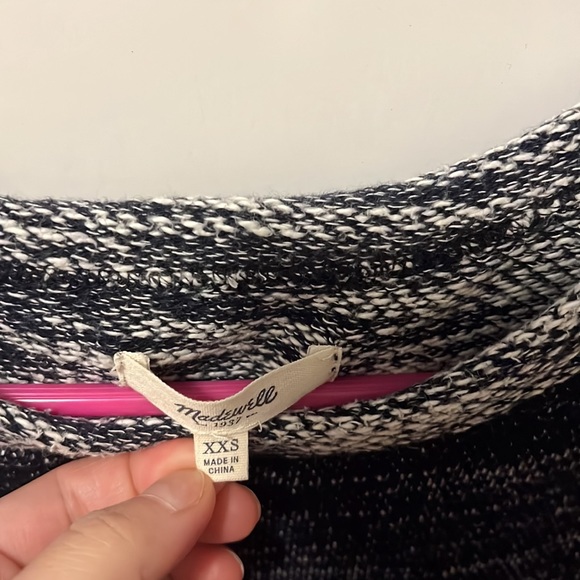 MADEWELL Navy Knit Short Sleeve Sweater Dress XXS - Picture 5 of 6